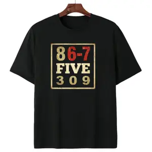 867-5309 Jenny Phone Number Retro Vintage T-Shirt Classic 80s Rock Song Nostalgia Tee