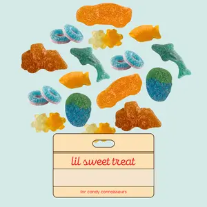 Big Apple Basketball Mix (1 lb) Sweet + Sour Gummy Candies | lil sweet treat
