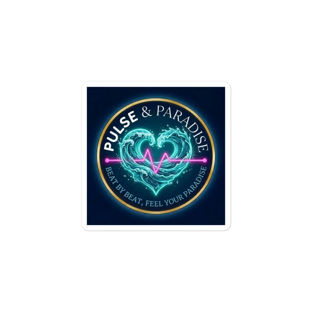 Pulse & Paradise Logo Sticker
