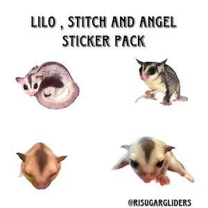 Lilo , stitch and angel family sticker pack