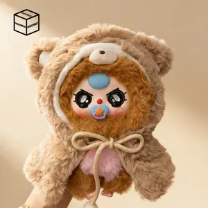 BABYTHREE- l'm not the Warrior series Bunny Plush Dolls，Soft Furry Collectibles，Backpack or clothing decoration，Stuffed Animal