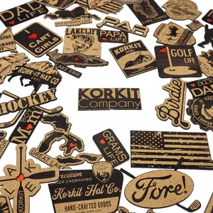KORKIT Engraved Custom Adhesive Patches