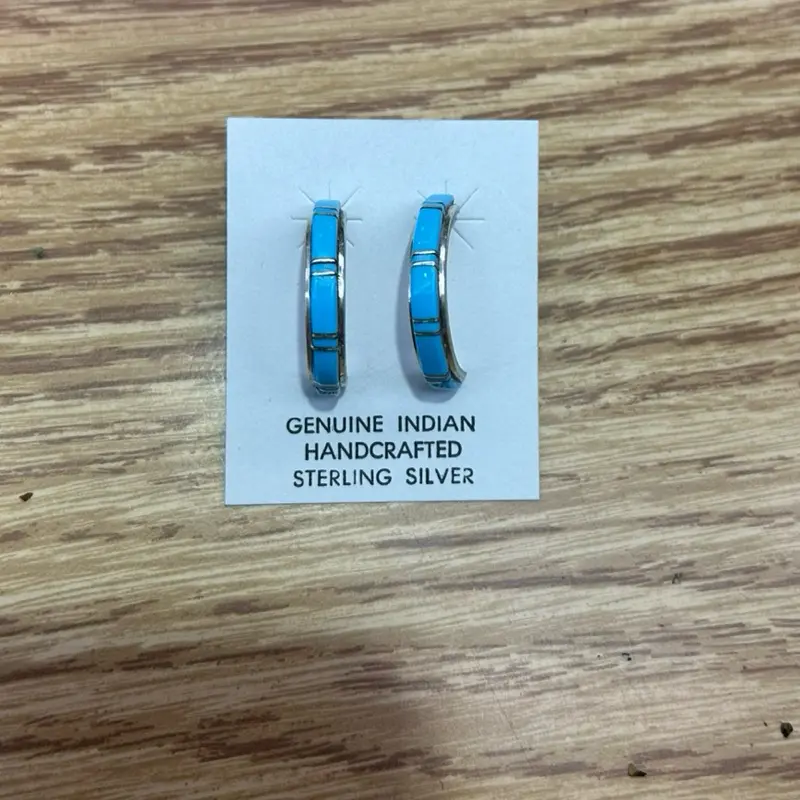 Turquoise Hoop Earrings
