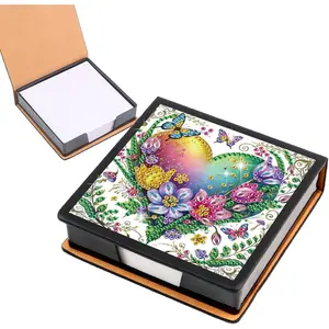 Diamond Painting Kit Note Box Memo Paper Storage Box Sticky Note Holder Diamond Painting Memo Pad For Office Desk