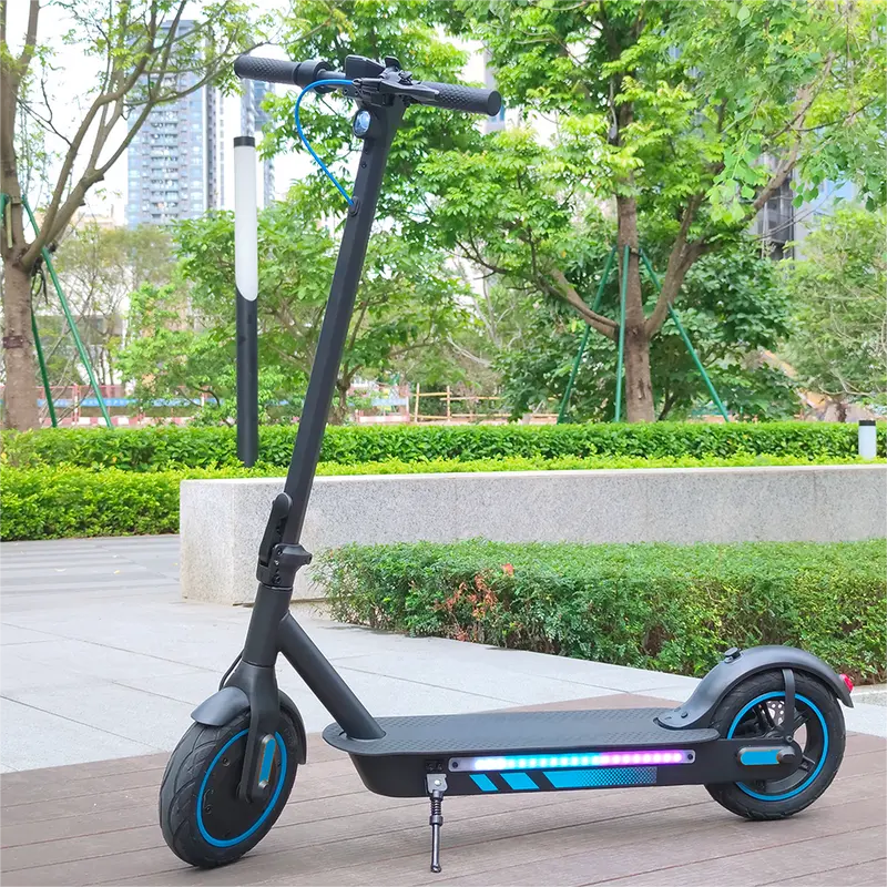 Unisex Adult-Size High-Speed Electric Scooter - 10in Vacuum Tires, 500W Motor, Dual Brake System, 20mi Range, 28mph Top Speed, LED Lights, App Control, Aluminum Alloy Frame, Foldable, 14kg Weight, 12 Months Warranty, 1110*460*1150mm Dimensions