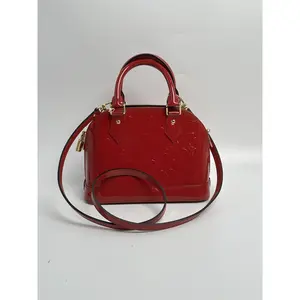 Pre-owned Louis Vuitton leather Crossbody Bags Alma BB Monogram Vernis Crossbody Bag SH373LV