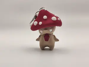 Mushroom Pixie Keychain – Adorable Articulated Forest Charm