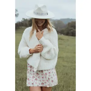 Albertine Cardigan - White