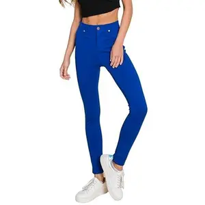 Womens latina Jeans - Stretch Workout Leggings for Women Crossover High Waisted Pants Comfort Womenswear Fit Straight Stretchy Style Skinny Basic Trouser Minimalist Slim