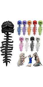 2026 New Dinosaur Skeleton Costume, 3D Spinosaurus Skull Mask & Plush Spine, for Dress-Up Play #HHW