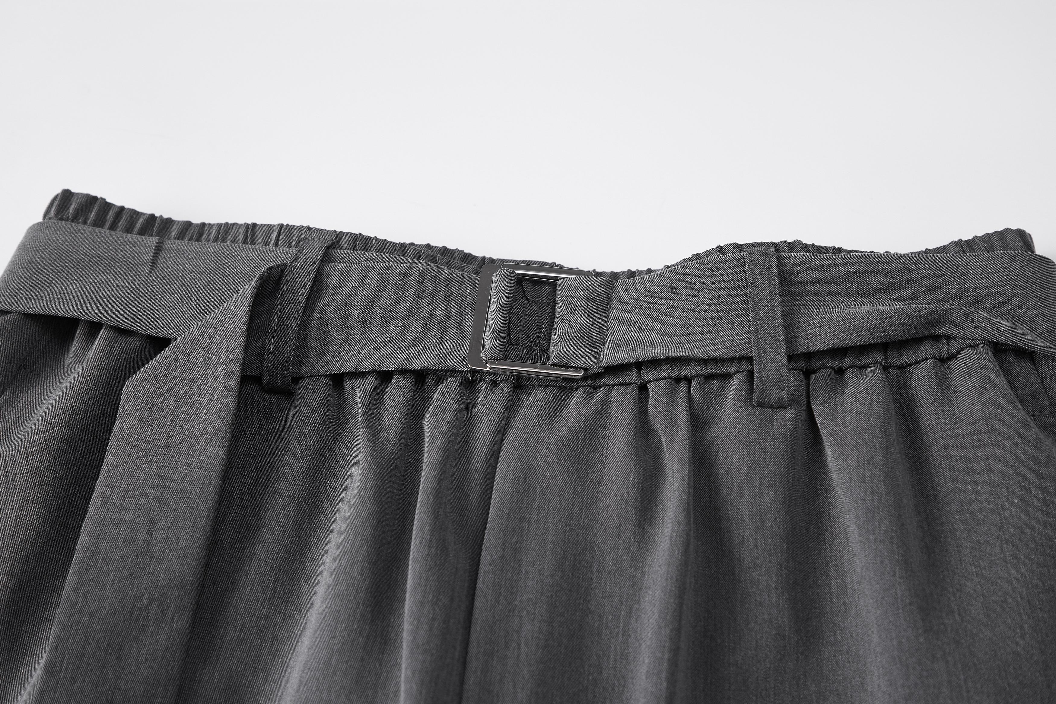 Men’s summer lightweight American high-street loose slightly flared casual dress pants