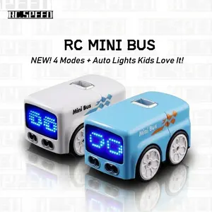 New Magic Mini RC Bus - Gesture Control Toy | 4 Fun Modes + Auto Light Changing | Ideal Gift for Boys & Girls | Boosts Kids’ Reaction & Creativity, Remote Control Car/Kart