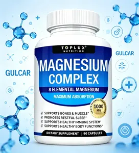 Must-Try  Magnesium Complex 8 Essential 1000mg Supplement for Bone Muscle Support & Healthy Immune System  Healthcare Vitamin Dietary Fitness Capsule Edible Bathroom