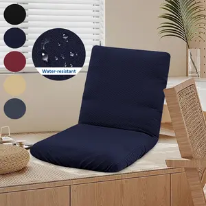 Water-Resistant Woven Fabric Chair Cover, Fits Foldable Leisure Chairs, Multiple Colors Available, Removable & Adjustable Soft Protector