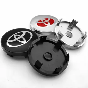 4pcs 60mm Car Styling Wheel Center HUB Caps Rim Cover Badge Emblem for Toyota Corolla Camry Chr Rav4 Yaris Auris Avensis Hilux Prius Accessories Vehicle Exterior Decoration Automotive Accessories