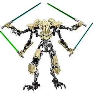 Hot 32cm Ksz714 Star Toy Anime  Action Figure Robot Grievous With Lightsaber Hilt Combat Model Building Gifts