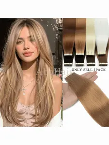 50 G 20 inch Tape in Synthetic Long Hair Extensions,20 pcs Invisible Tape in Hair Extension, Gifts for Women, Party, Valentine's Day, Christmas, New Year, Halloween, Cosplay, Music Festival, Daily Use
