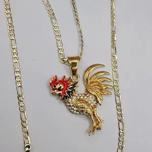 ROOSTER fashion chain figaro style Gold-plated