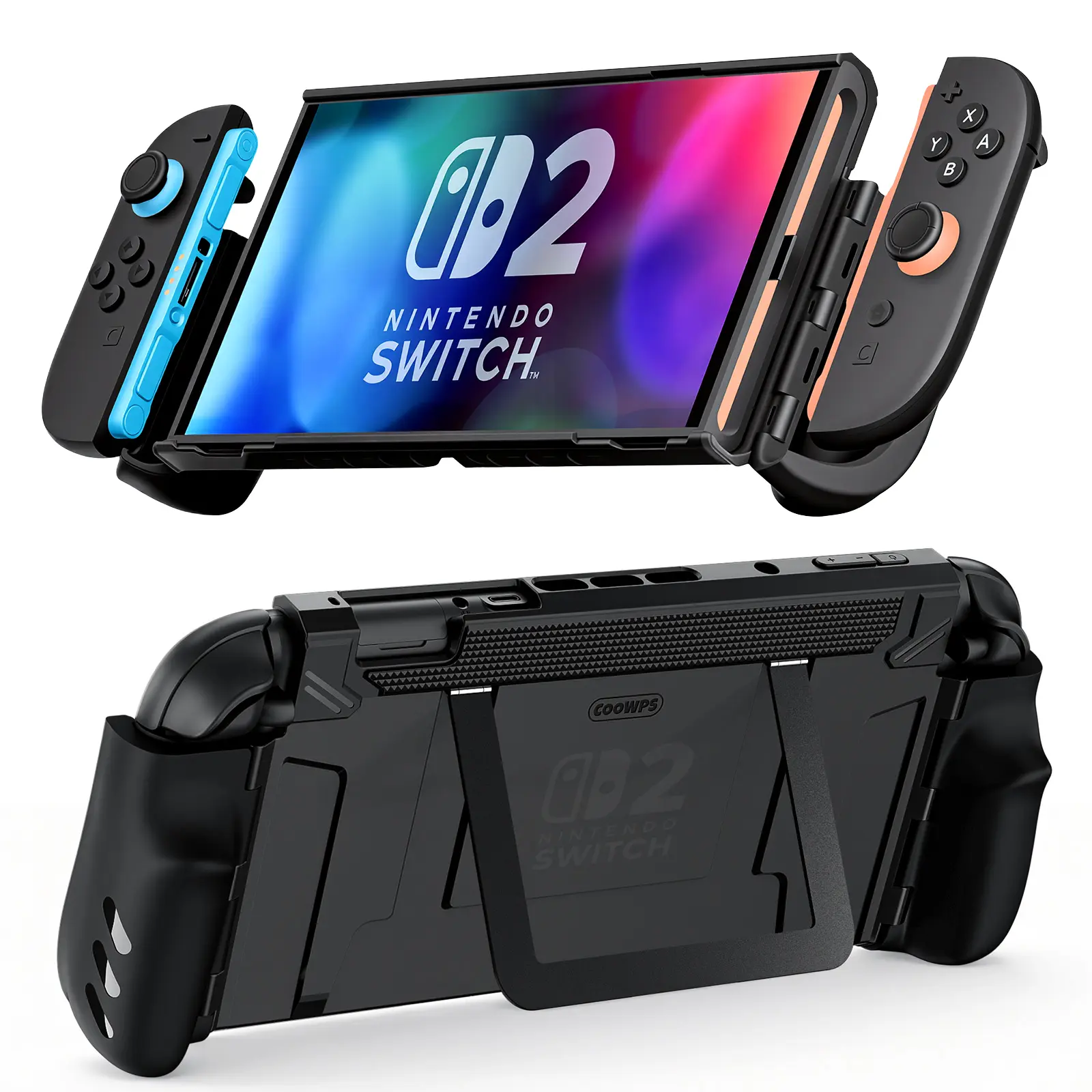 COOWPS Split Protective Case for Nintendo Switch 2 TPU Middle