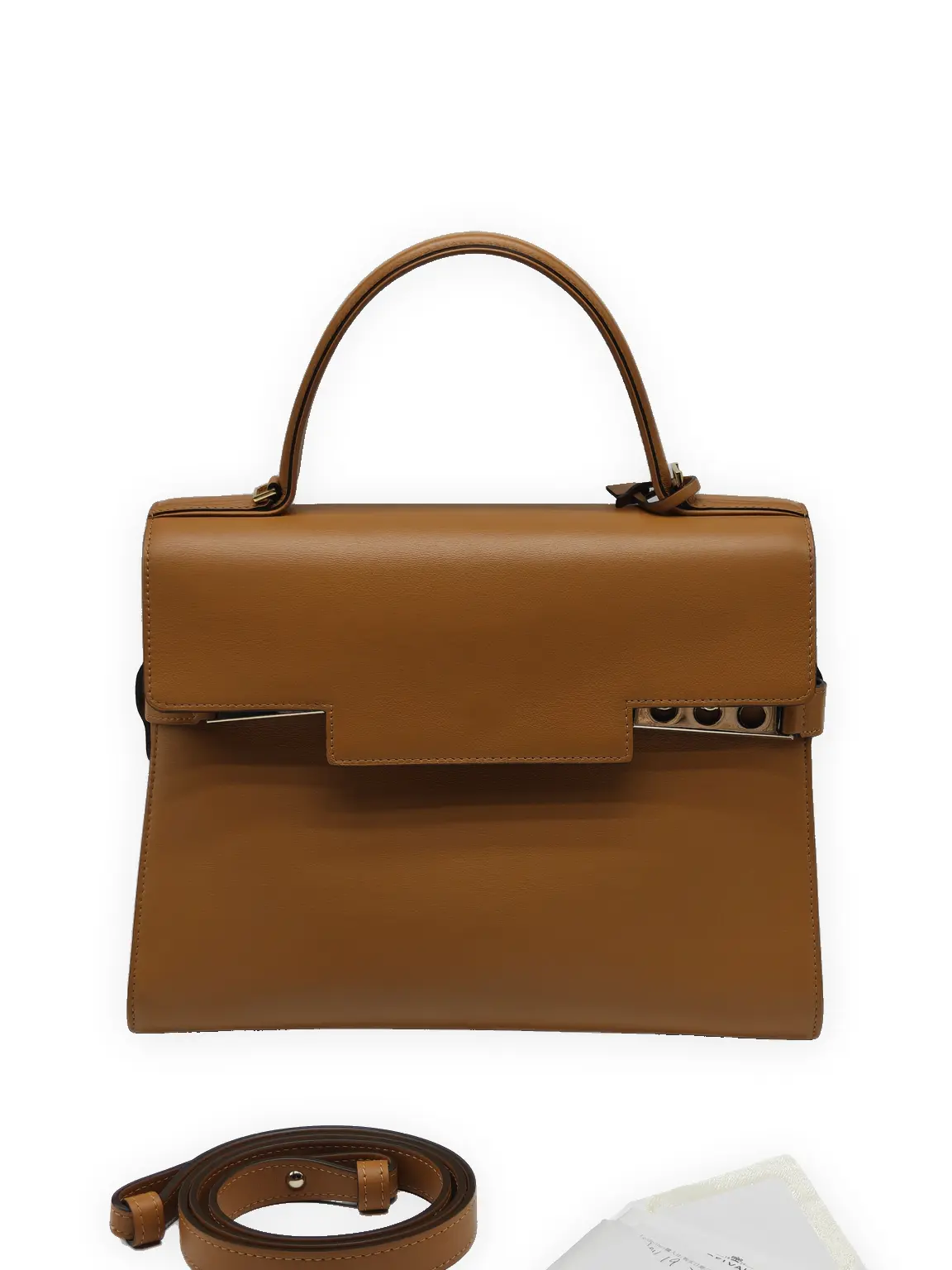 Pre-owned Smooth calfskin leather Top Handle Bags Delvaux Tempête Top Handle Bag, Smooth Calfskin Leather, Good Condition, S010260512067