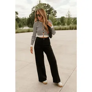 Mica: Colette Black Wide Leg Jeans