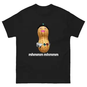 Graphic T-shirt✨ Humorous The Burnt Peanut Bungulator Goop Goop Tee – Funny Meme T-Shirt, Classic Style Unisex Cotton Casual Top, Oversized Streetwear, Summer Graphic Tee, Birthday Gift