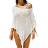 Aleumdr Women’s Crochet Swimsuit Cover Up Sheer Knit Beach Poncho Bikini Coverup Lightweight Summer Beachwear SwimWeek Vacationoutfits Summerstyle