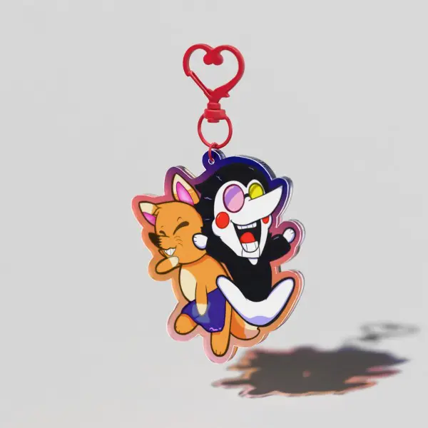 Redd X Spamton Acrylic Keychains