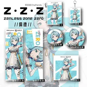 Anime Zenless Zone Zero Seed Acrylic Keychain Pendant Pin Brooch Backpack Badge Clothes Button Laser Tickets Card Birthday Gift