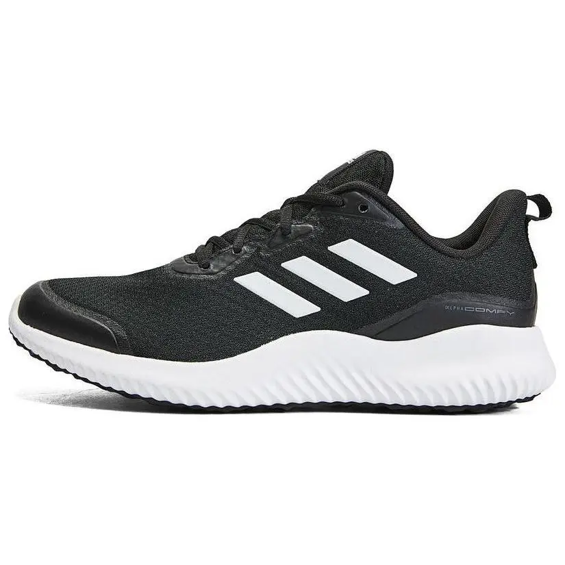 Adidas Alphacomfy Black' Stylish Comfortable Low Top Running Shoes Unisex ID0350
