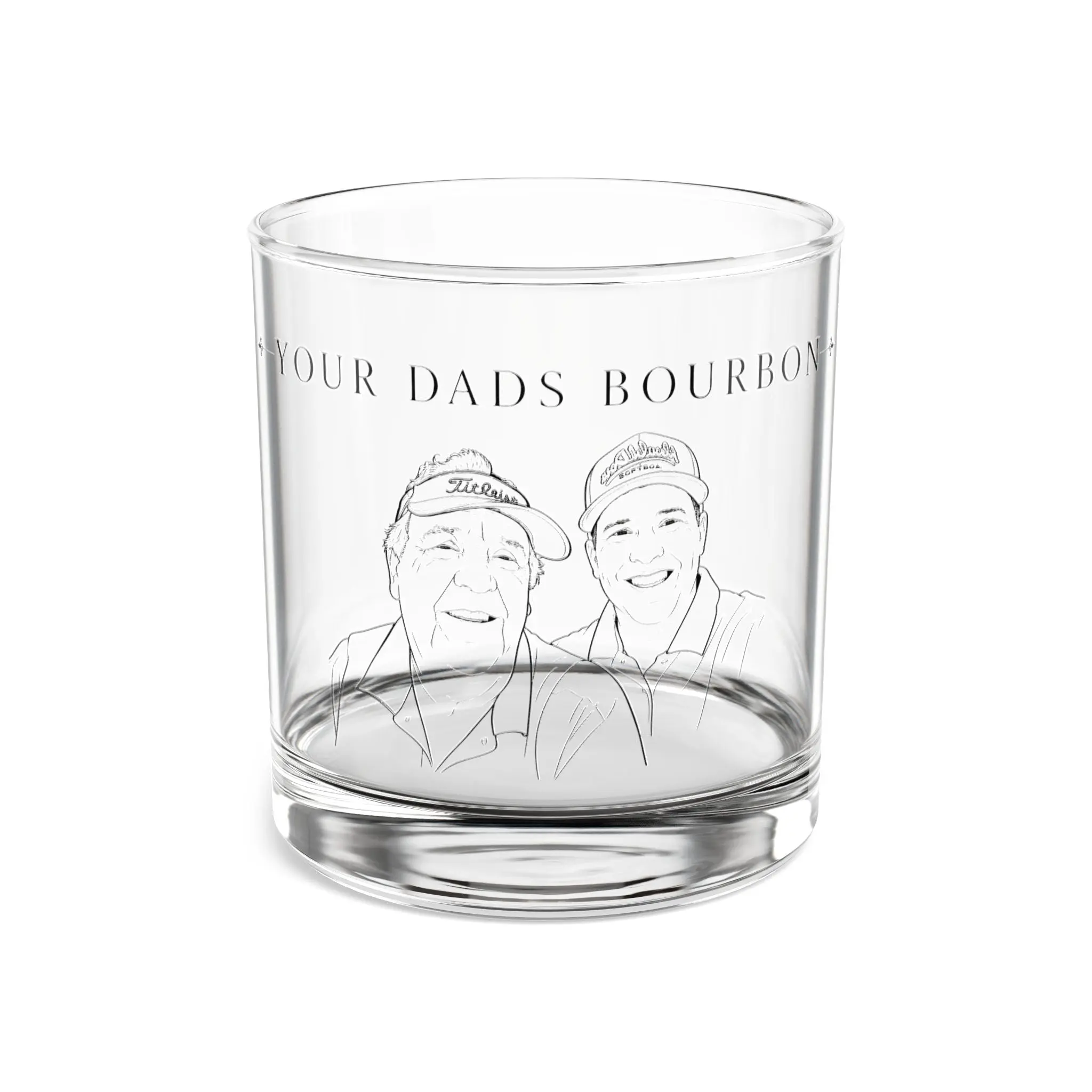 your dads bourbon glass 10oz