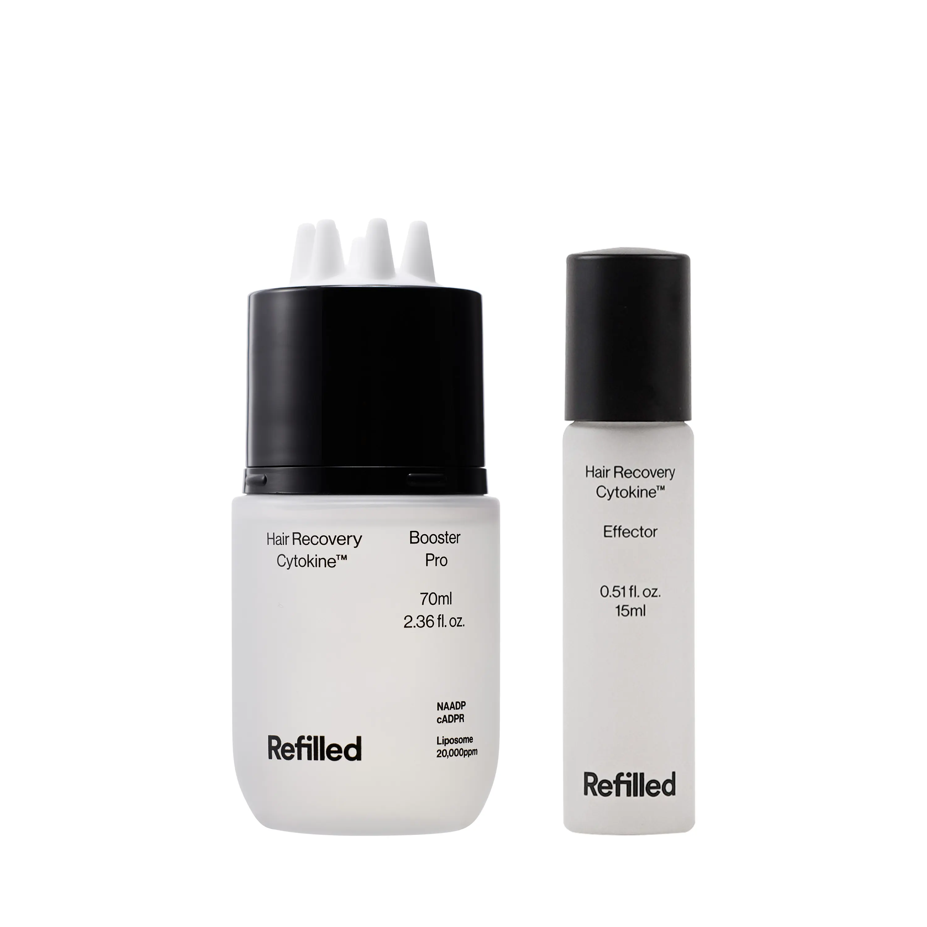 Refilled cADPR Intensive Hair Recovery Set | Booster Pro Hair Growth Serum + Effector Hair Growth Concentrate