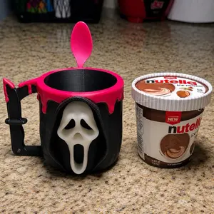 3D Printed Ice Cream Holder with Glow-in-the-Dark Face