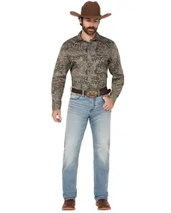 Blue Ranchwear Men's Banner Wash Jethro Slim Bootcut Stretch Denim Jeans - Brho24j2-Mdw
