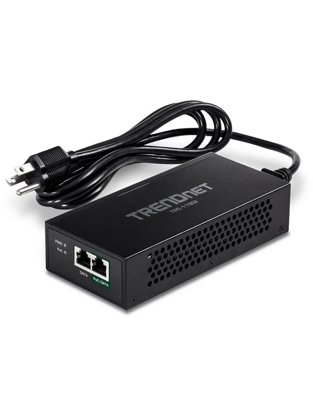 Gigabit PoE++ Injector with Integrated Power Supply, 95W, 15.4w, 30w, Auto-Sensing Technology, 6" x 2.9" x 1.4" Dimensions, 8 lbs Weight