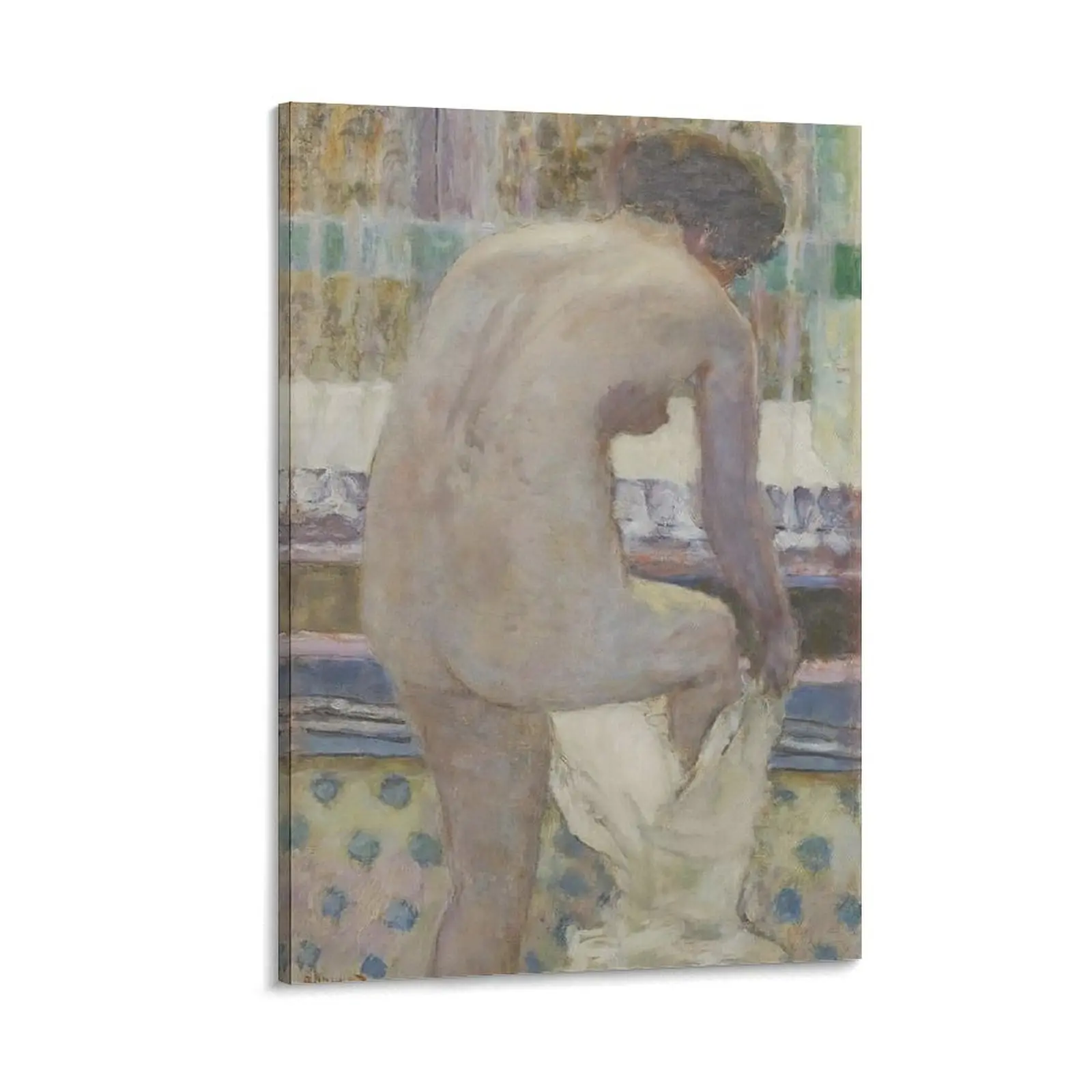 Pierre Bonnard's "Nu S'habillant" Nude Figure Canvas Print Poster - High-Quality Customizable Multi-Size Home Supplies Painting, Ideal for Home Bedroom, Office Decor, Non-Handmade Gift for Teacher Hanging Art