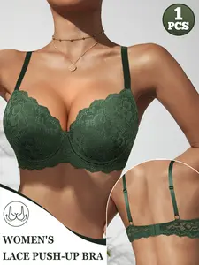Mimilemon Elegant Lace Push-Up Push up bras for women Lingerie Anti-Sagging Comfortable Bra for Daily Wear or Special Occasions Seamless Design Supportive Womenswear Style Everyday