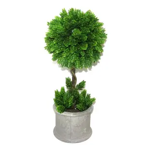 16.5 in. Artificial Topiary Tree, Home Decor Plants for Room Decoration