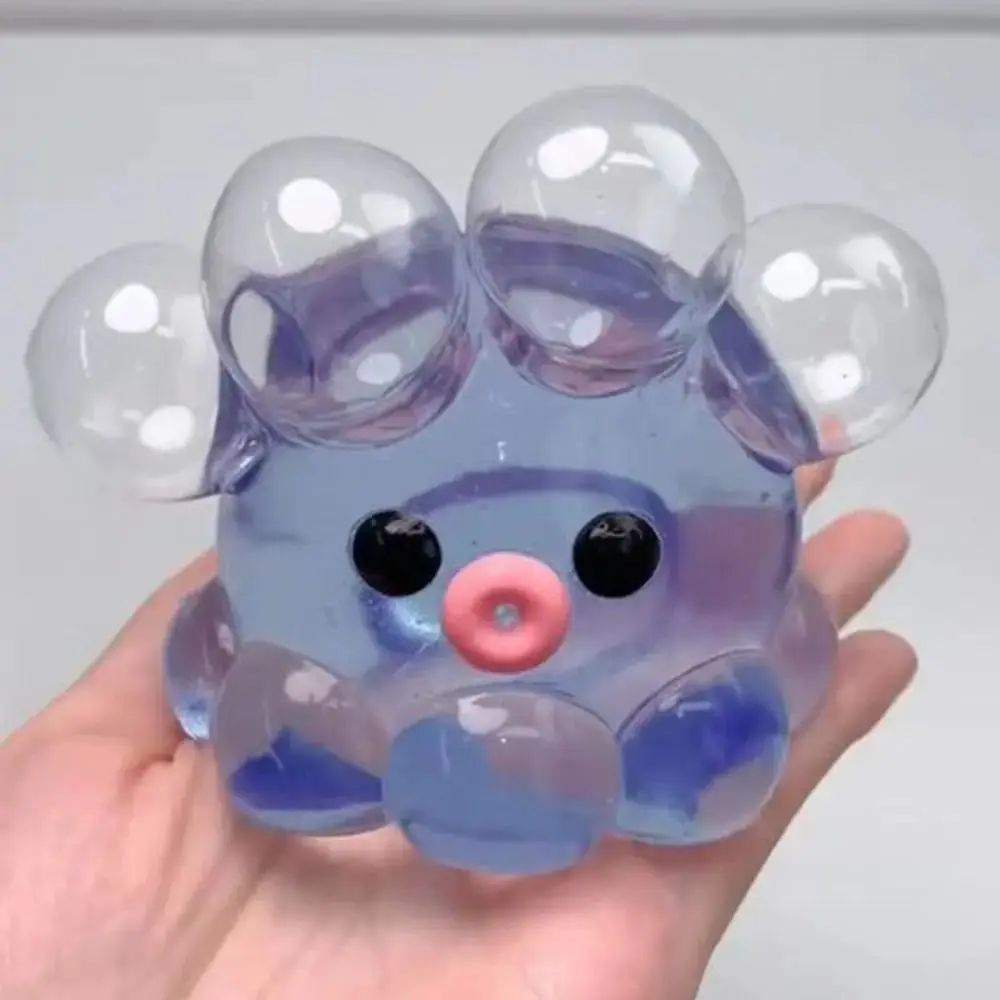 Squishy Bubble Pop Fidget Toy, Squeeze Sensory Ball & Octopus Popper, Anti-Anxiety Toy for Adults Kids, ASMR Fun Party