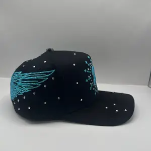 B- star black & blue hats cristales