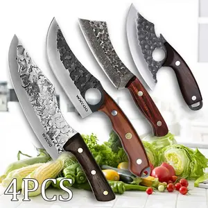 4PCS Stainless Steel Set Professional Multipurpose Kitchen Knives Sharp Sashimi Fish Beef Fruit Knife Unique Gifts for Men