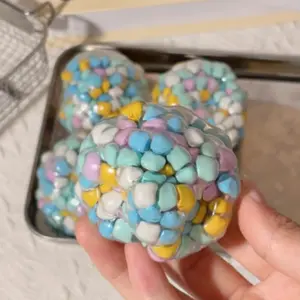 Dopamine Xylitol Stress Ball, Handmade Bubble Ball, Suitable for All Ages, Slow Bounce Sensory Experience, Relaxing Toy