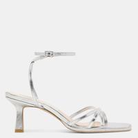 SILVER METALLIC LEATHER