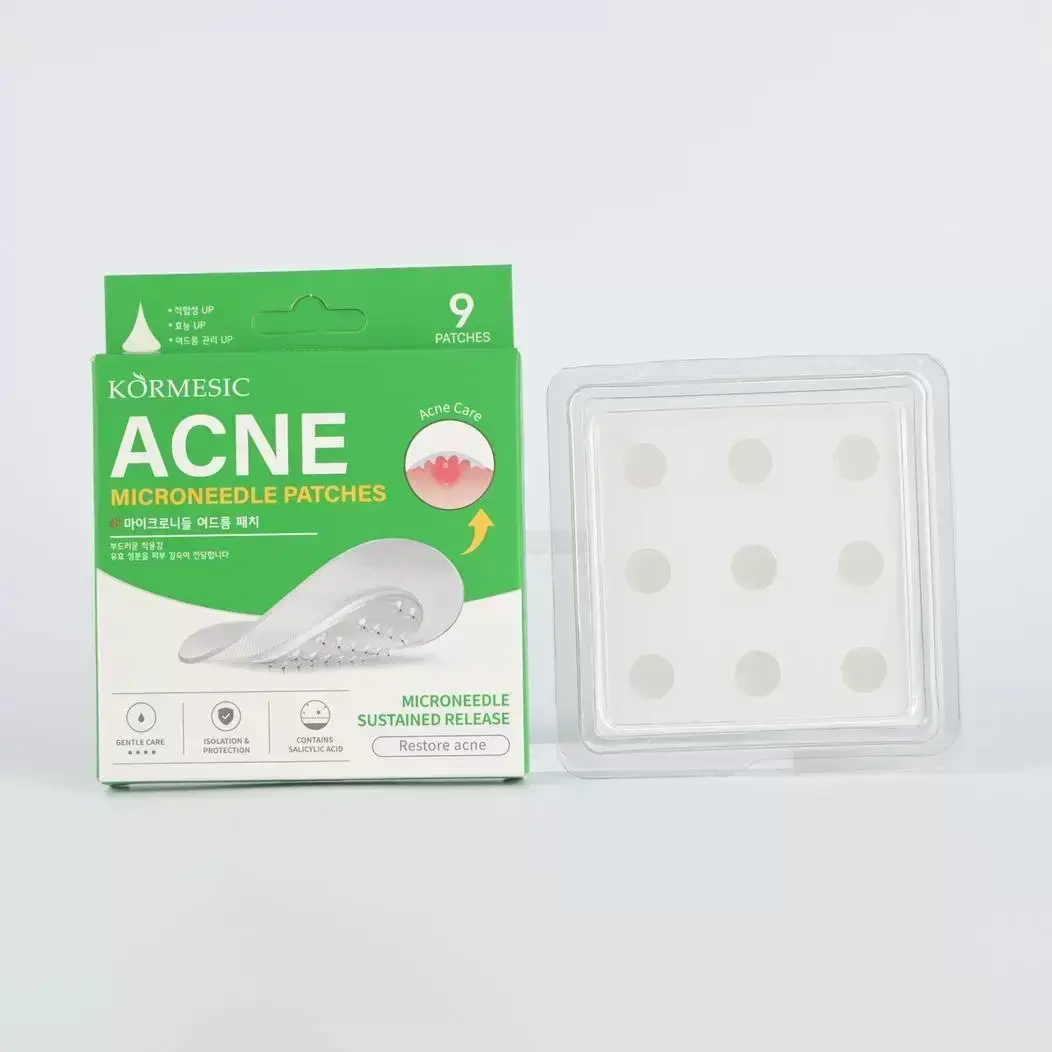 Dissolvable Microneedle Spot Patches Pack, Daily Microdart Targeted Care for Under-Skin Facial Blemishes, Invisible Gentle Skincare Tools, 9 Patches
