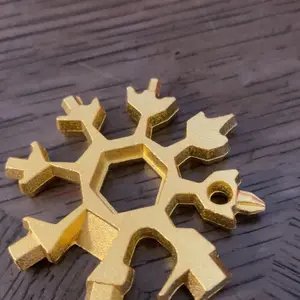 Viral 18-in-1 Snowflake Multi-tool  Stainless Steel Portable Wrench | All-in-One Screwdriver & Bottle Opener | Must-Have Survival Gadget