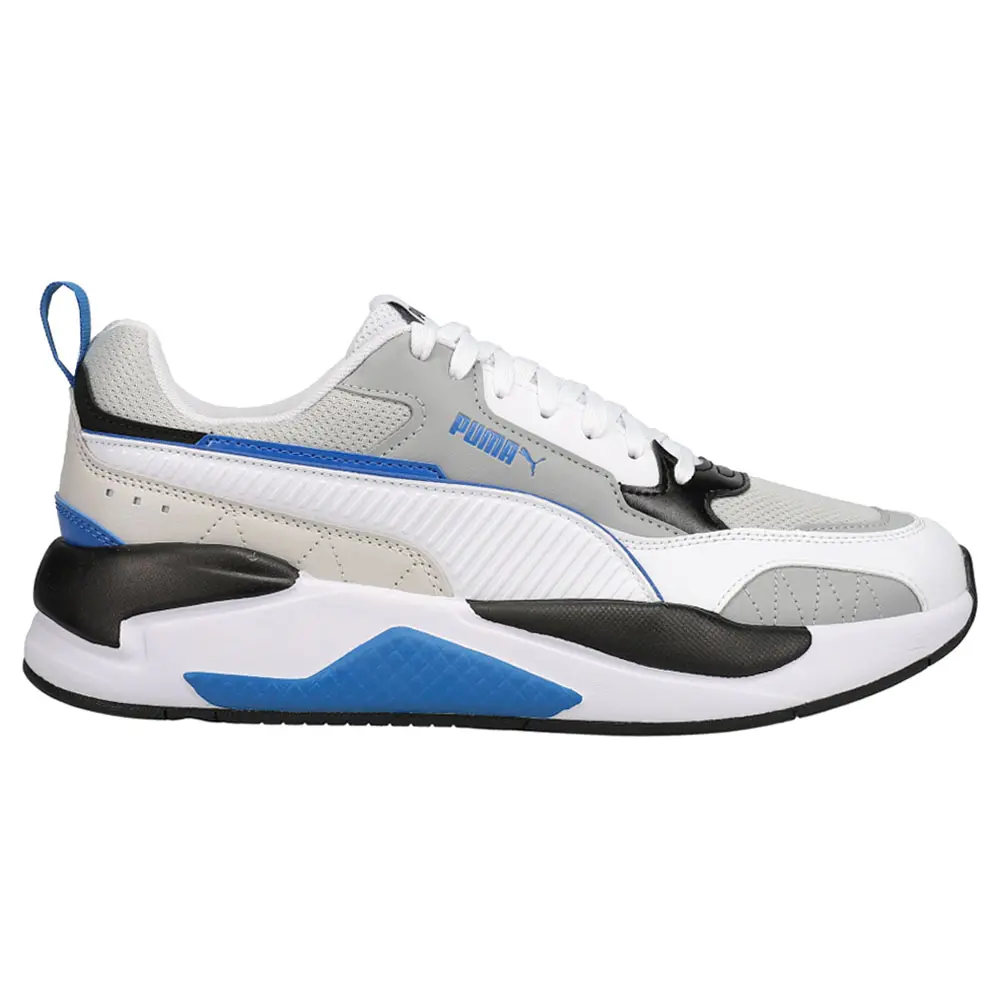 PUMA Mens X Ray 2 Square Lace Up Sneakers Shoes Casual - Silver, White