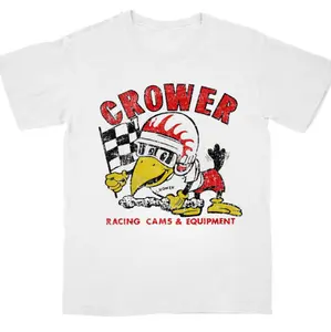 Retro Hot Rod Tee T Shirt, Speed Shop Drag Race Racing Crower Racing Cams, Soft Cotton Blend, Top Cotton Menswear, Gift For Him& Her, Gift For Men& Women