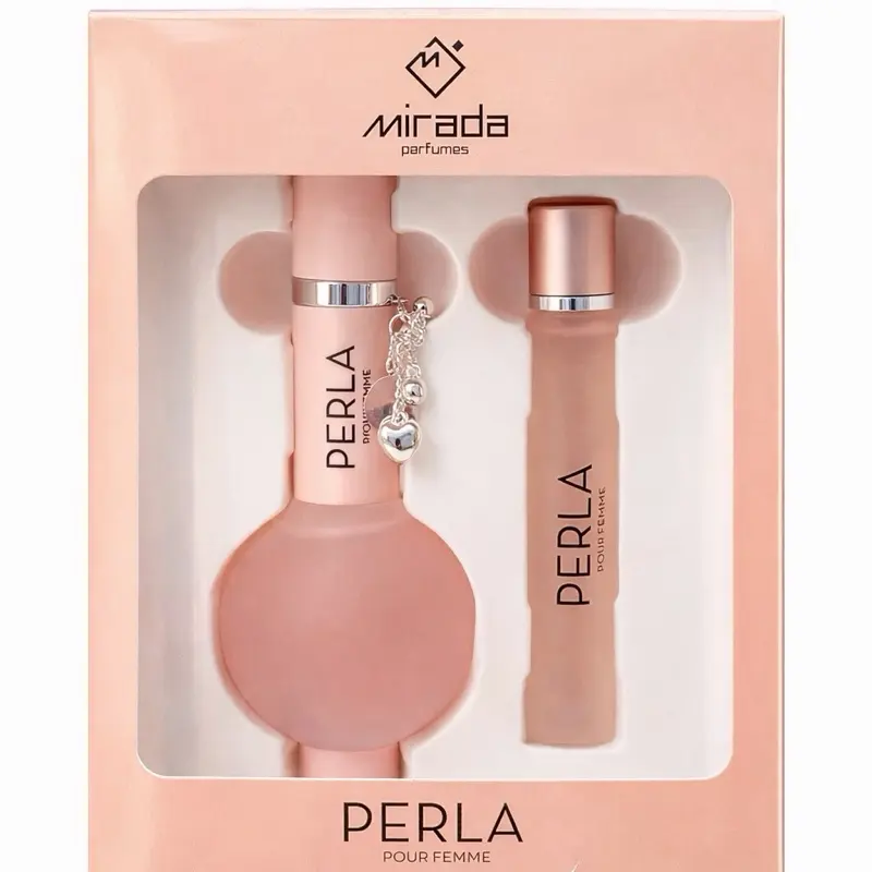Mirada Perfumes Perla Pour Femme Set 100 ml + 20 ml Travel Size Fragrance Gift Set for Women