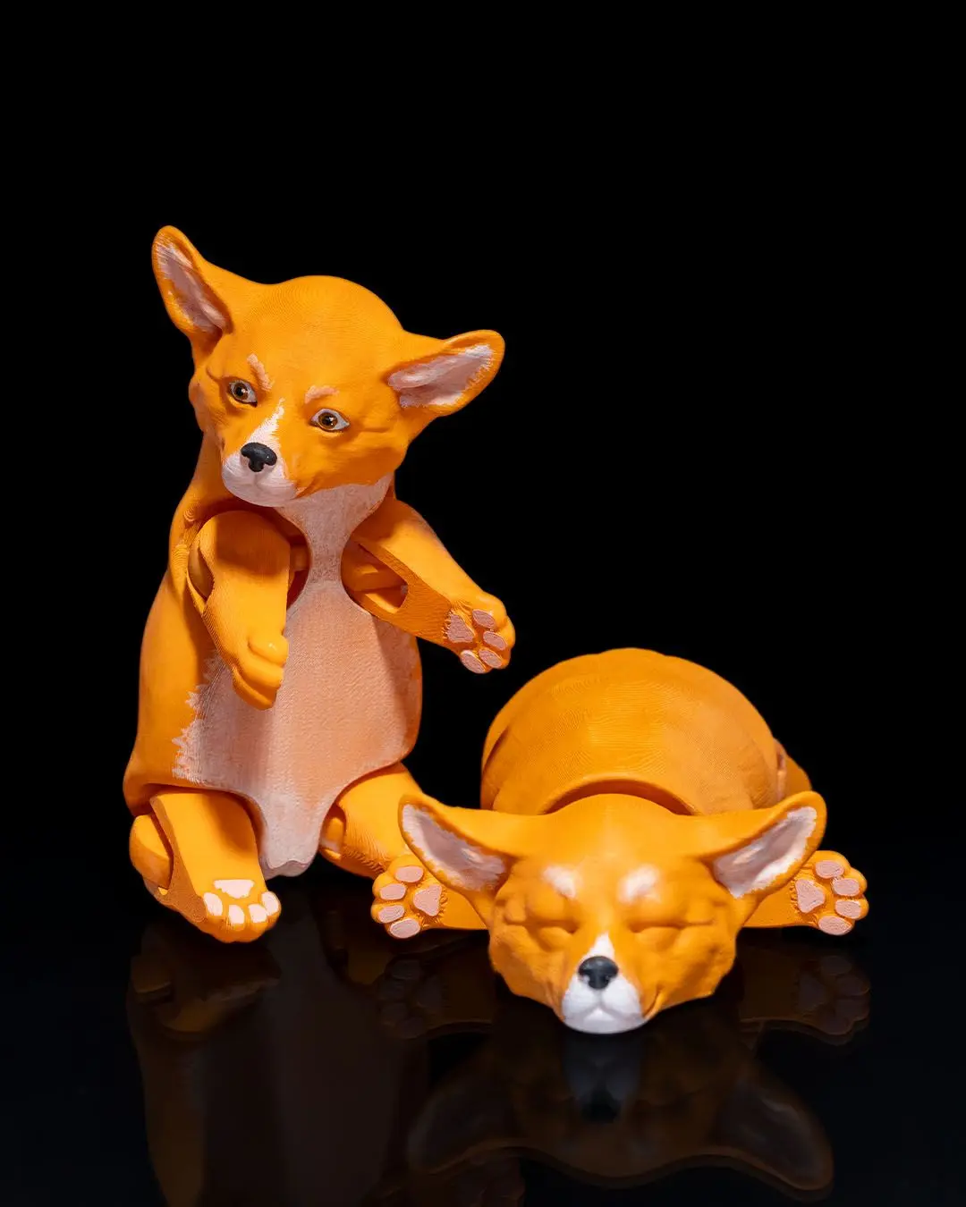 3DFabLabHTX presents - Pawsitively Adorable! 3D Printed Articulated Pembroke Welsh Corgi
