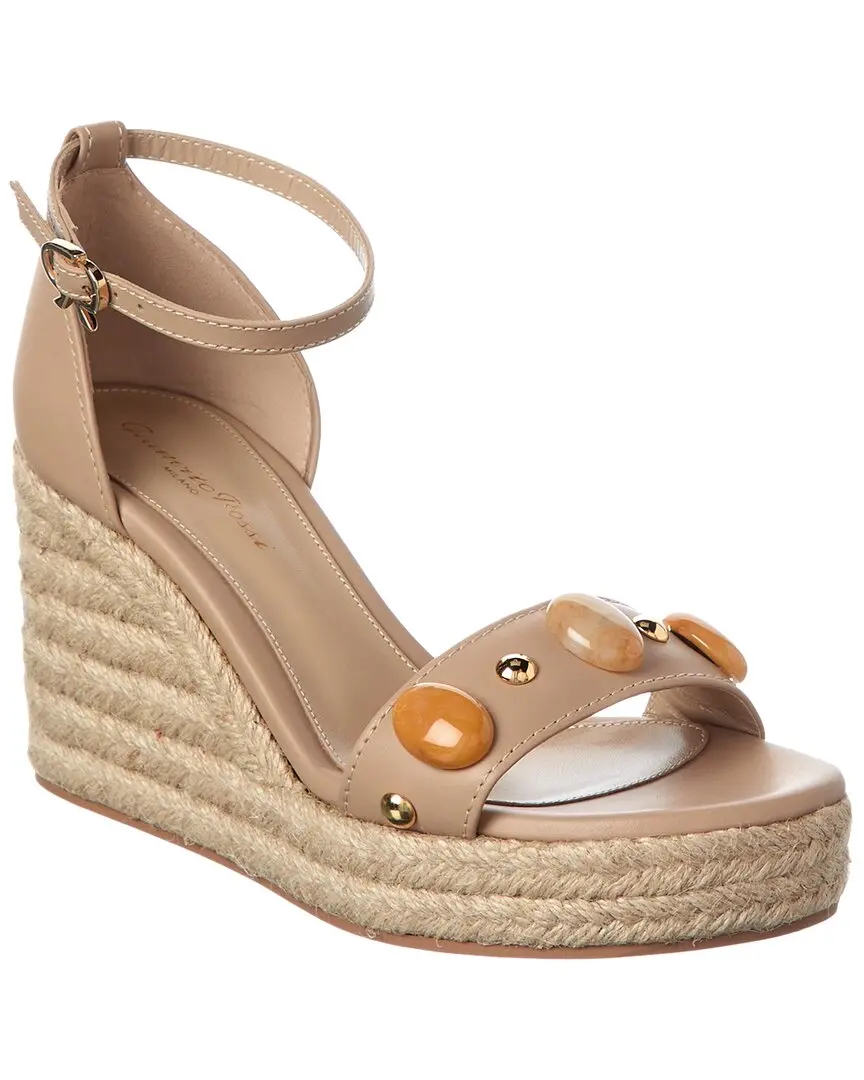 Gianvito Rossi Leather Wedge Sandal